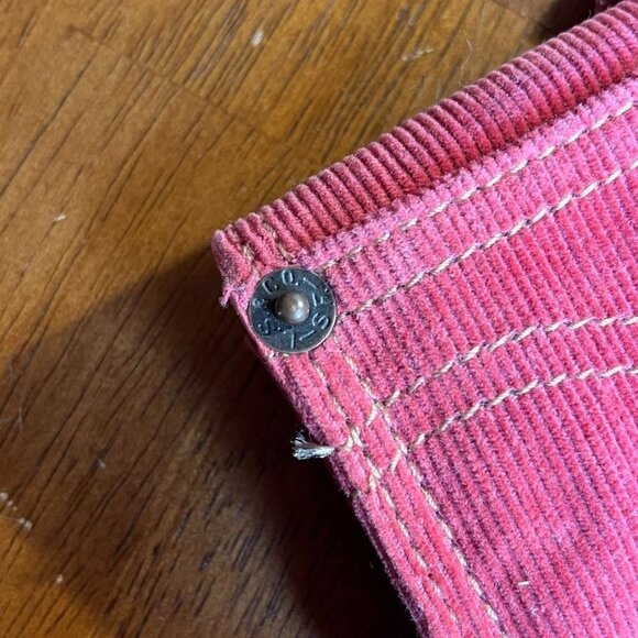 Vintage Levis Corduroy Wallet Trifold Red Tab Snap Indie Skater Grunge Retro - Picture 4 of 11